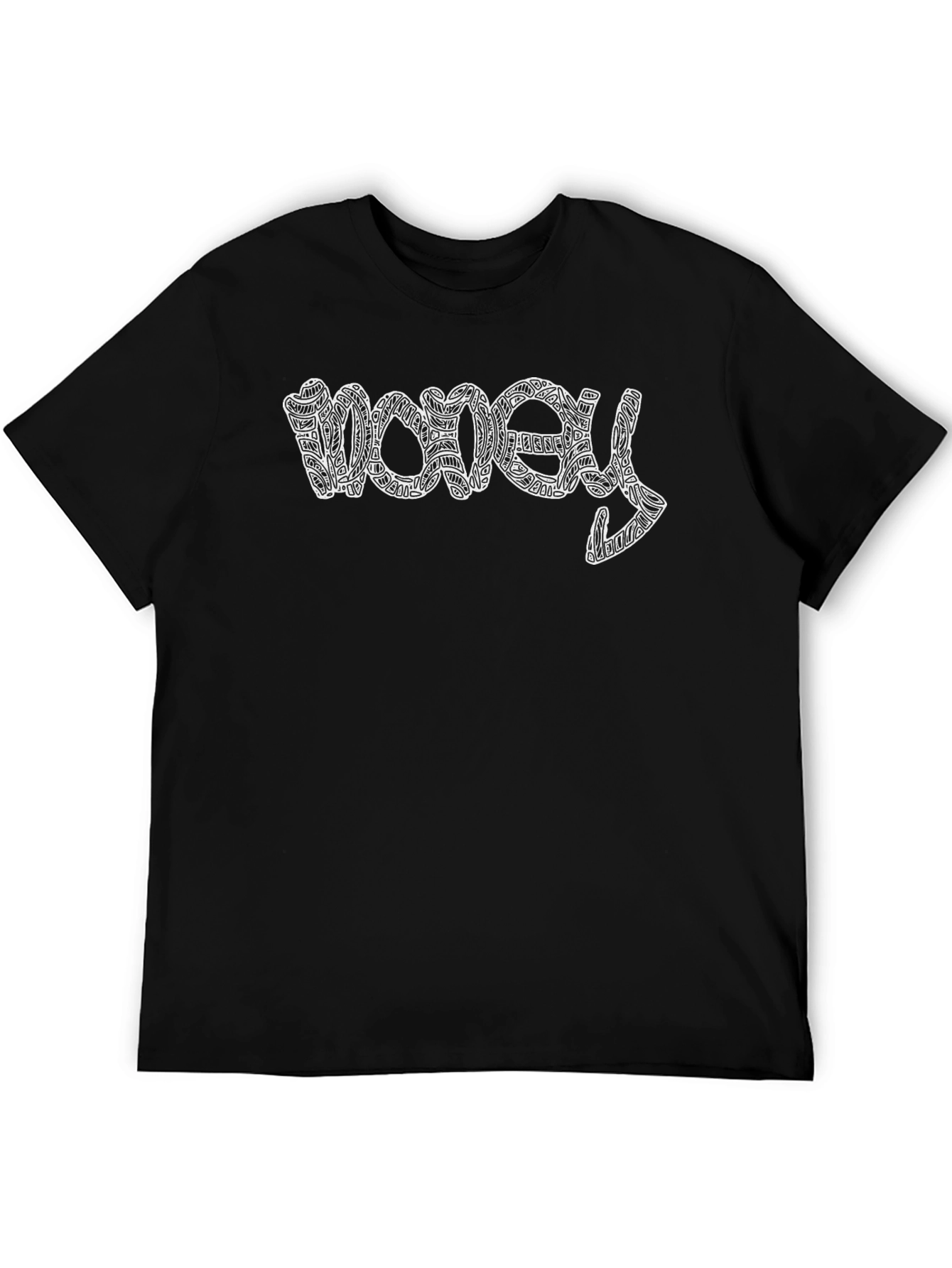 Money Tee - Graphic Print Crew Neck T-Shirt