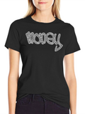 Money Tee - Graphic Print Crew Neck T-Shirt