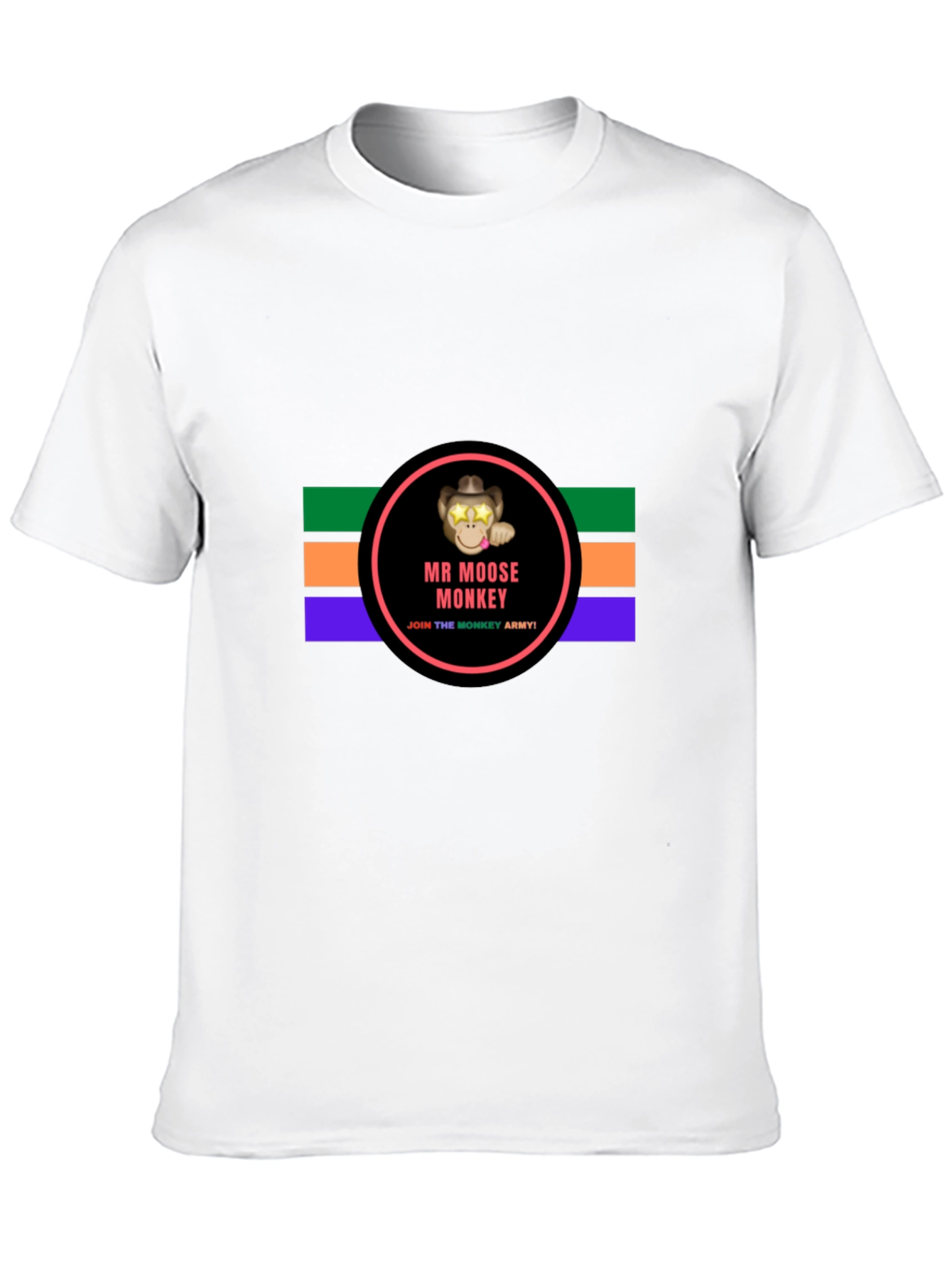 Mr. Moose Monkey Black T-Shirt