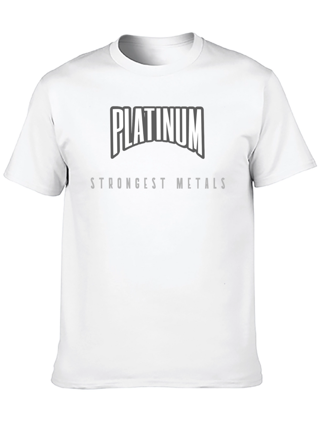 Platinum Strongest Metals Black T-Shirt