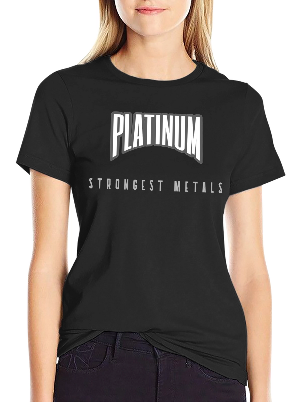 Platinum Strongest Metals Black T-Shirt