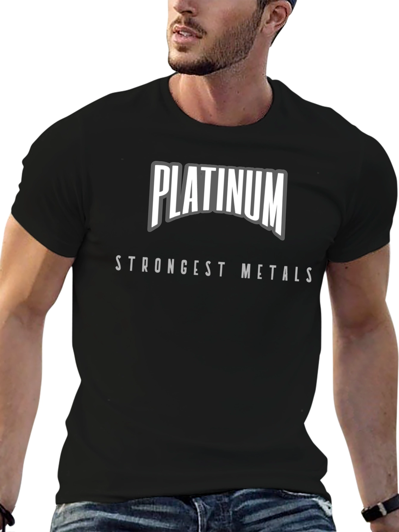 Platinum Strongest Metals Black T-Shirt