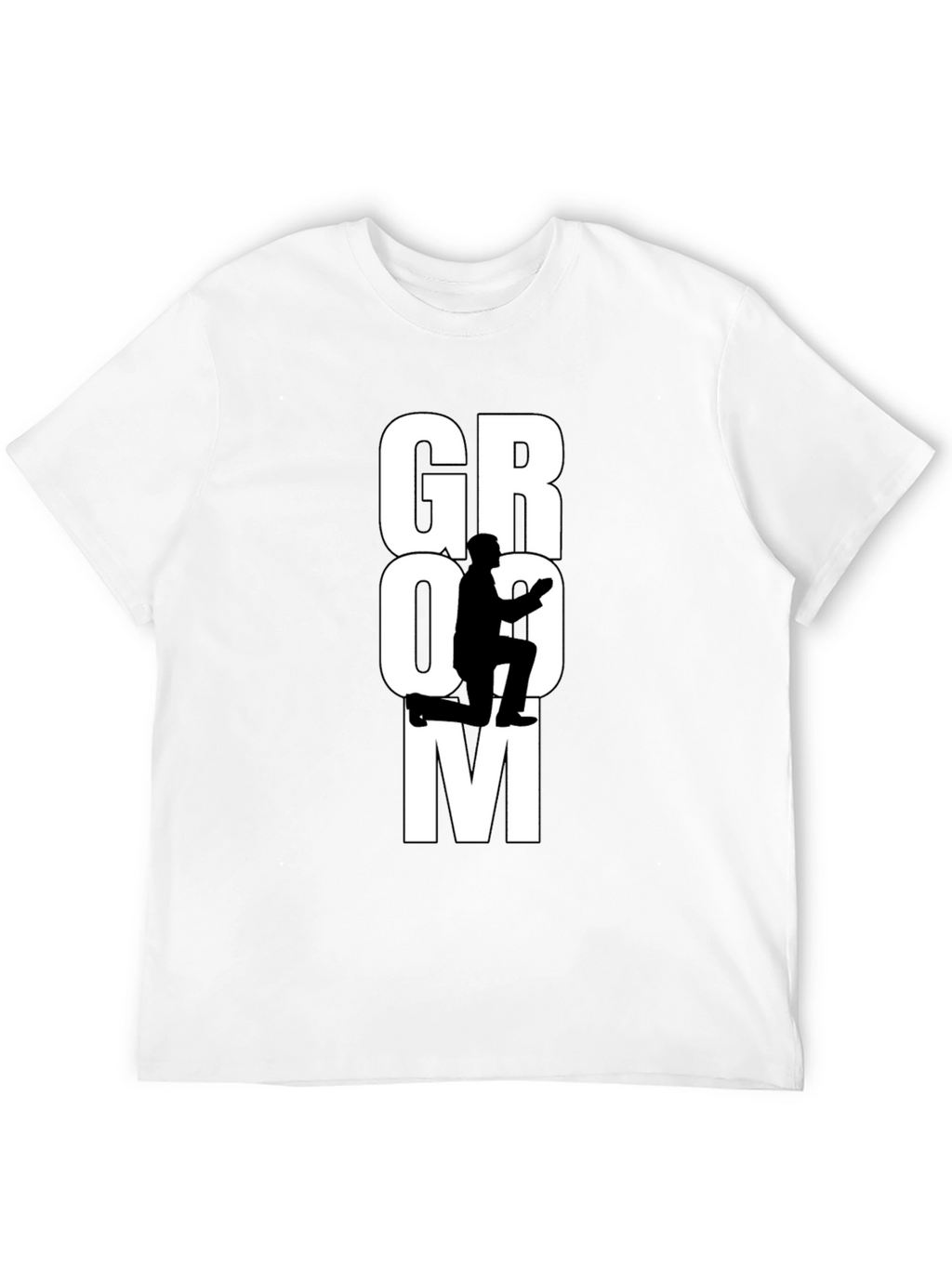 Groom Proposal Graphic Tee - Black Cotton T-Shirt