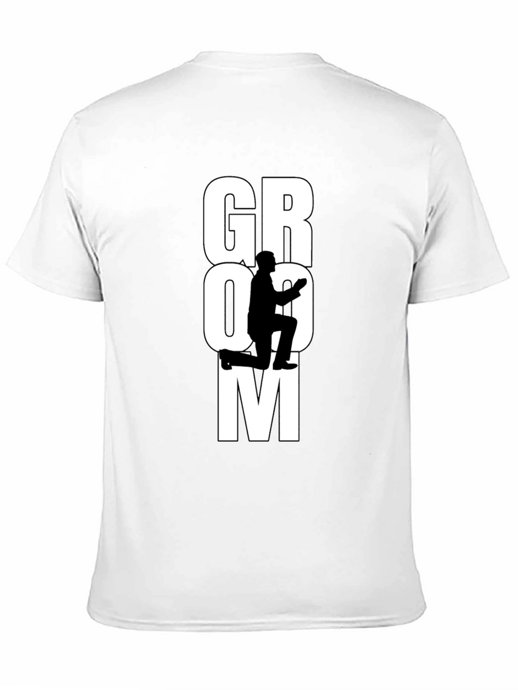 Groom Proposal Graphic Tee - Black Cotton T-Shirt