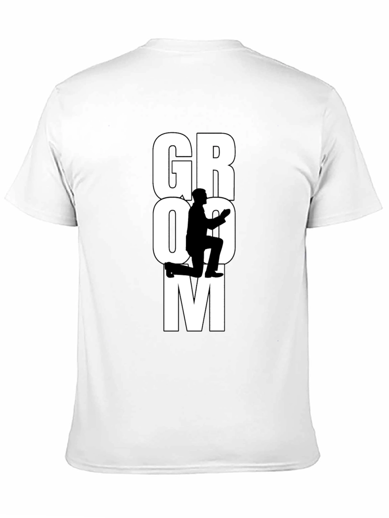 Groom Proposal Graphic Tee - Black Cotton T-Shirt