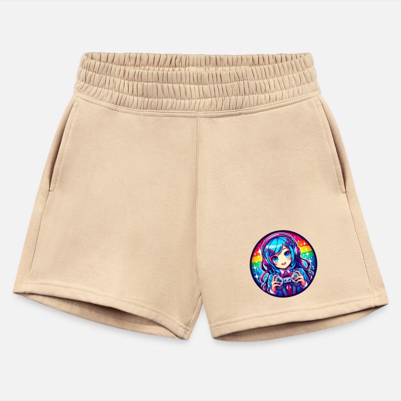 Cheerful Japanese gamer girl