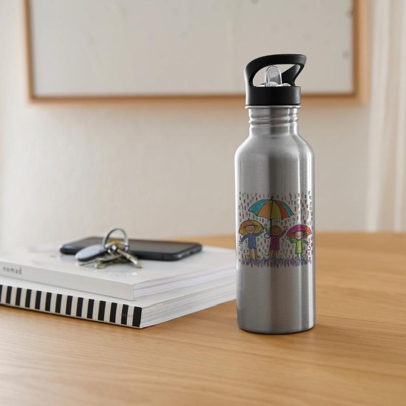 Children Painting Children Playing In The Rain