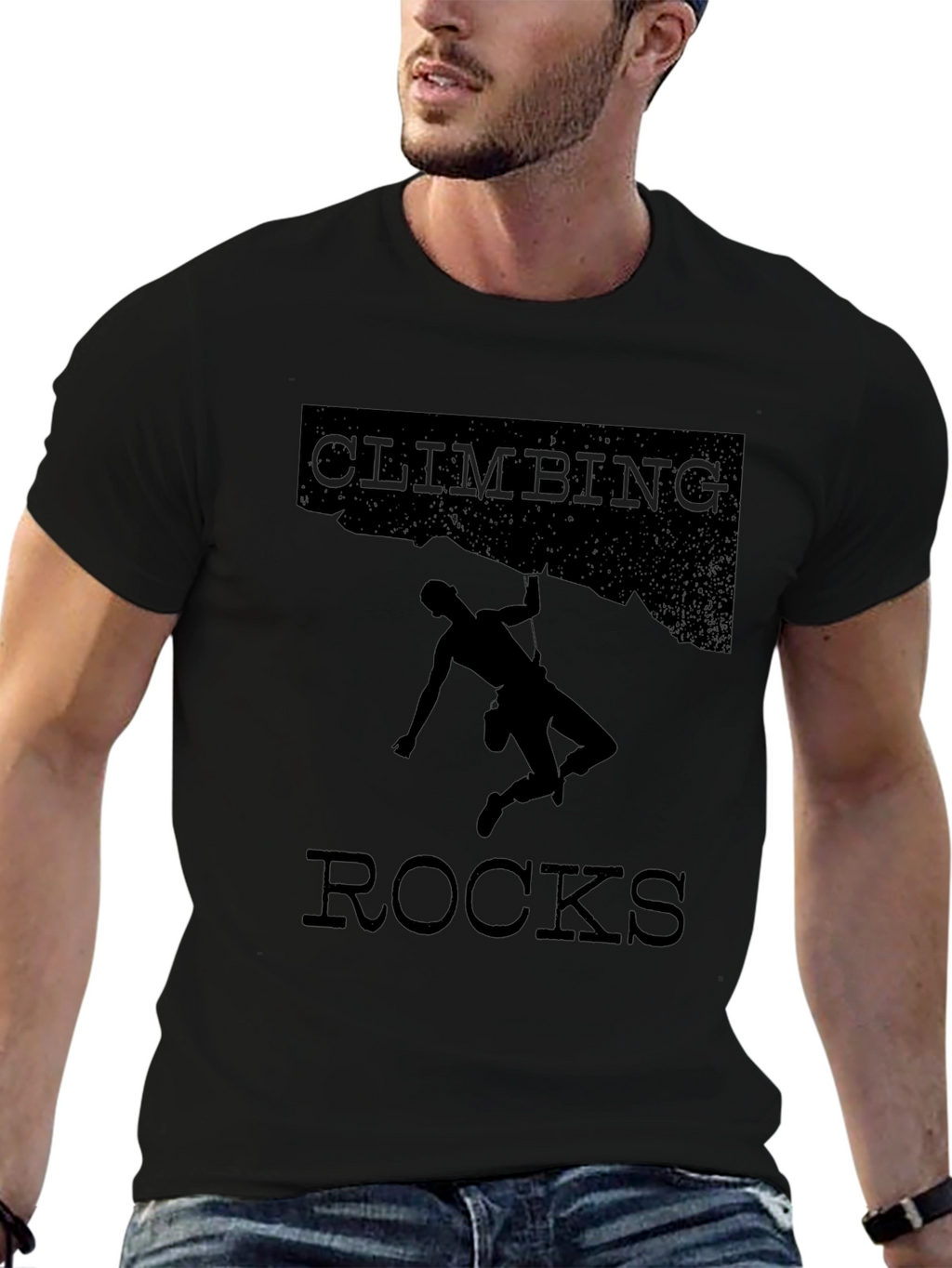 Climbing Rocks Graphic T-Shirt