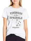 Kindness is Free Graphic Tee - Black Cotton Blend