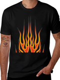 Flame Graphic T-Shirt - Bold Design