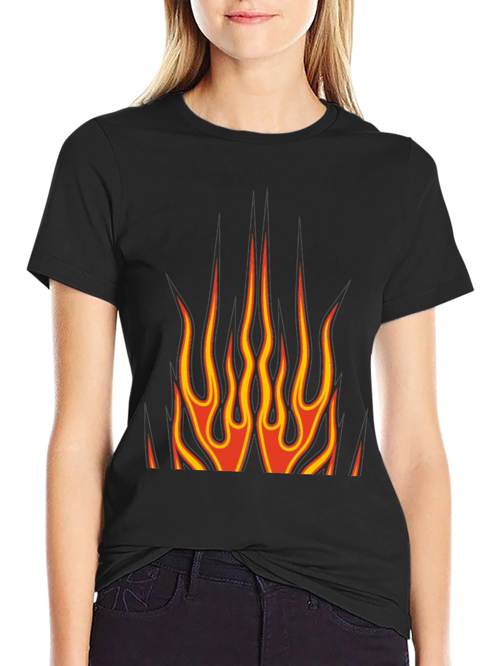 Flame Graphic T-Shirt - Bold Design