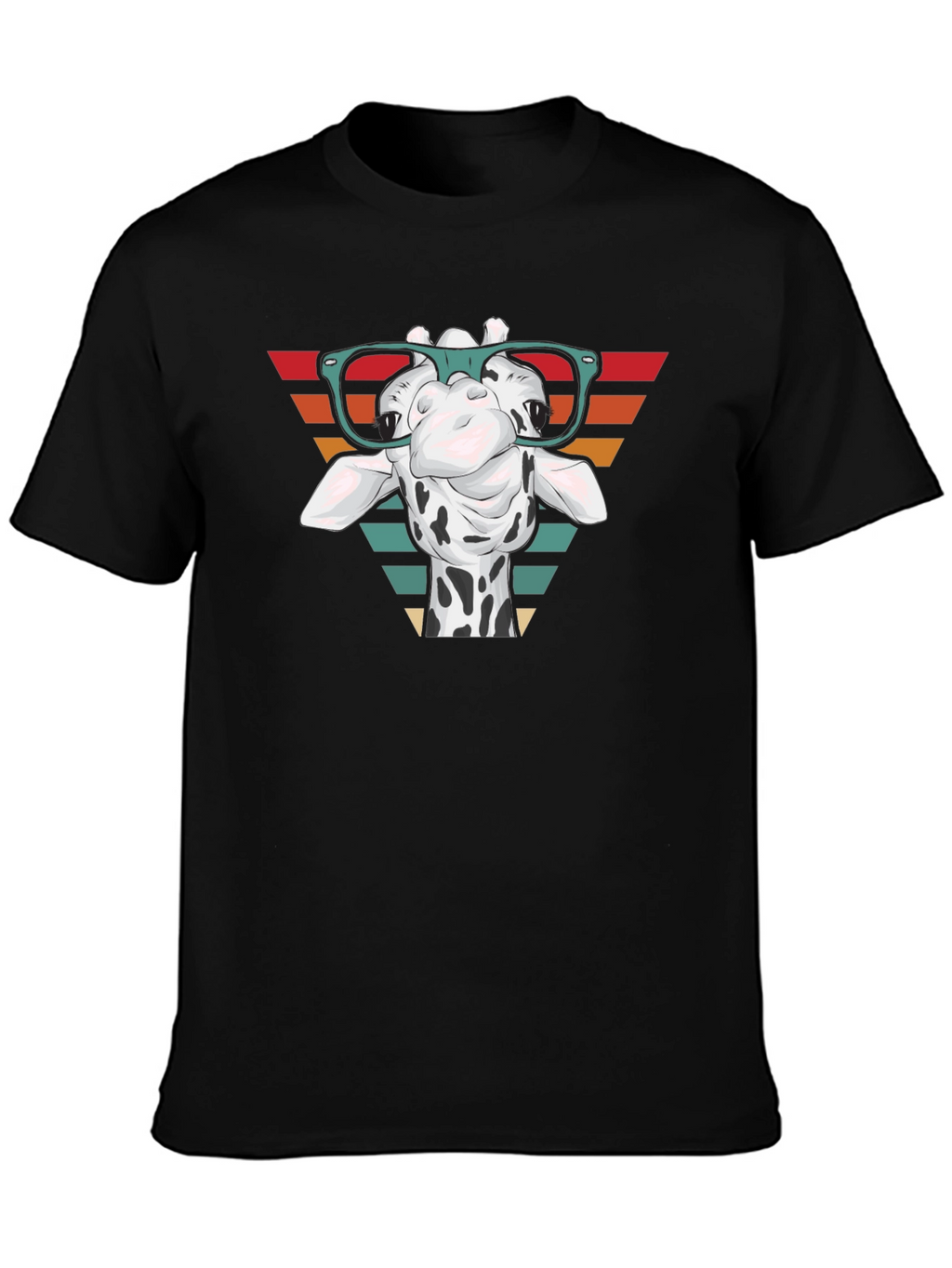 Giraffe Glasses Graphic Tee - Stylish Comfort