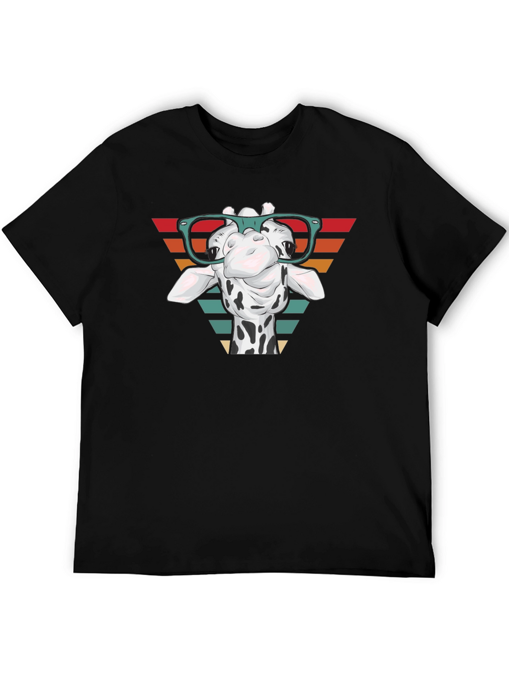 Giraffe Glasses Graphic Tee - Stylish Comfort