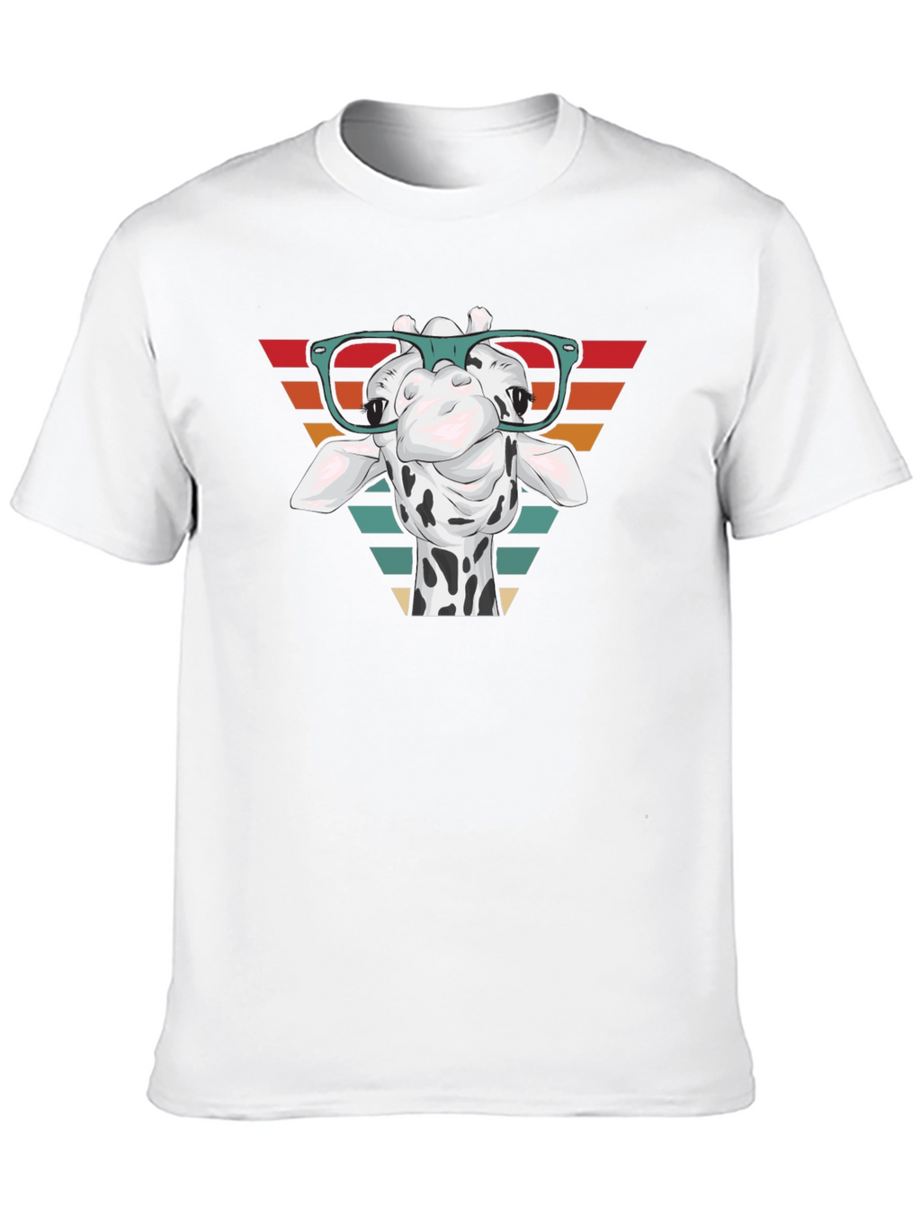 Giraffe Glasses Graphic Tee - Stylish Comfort