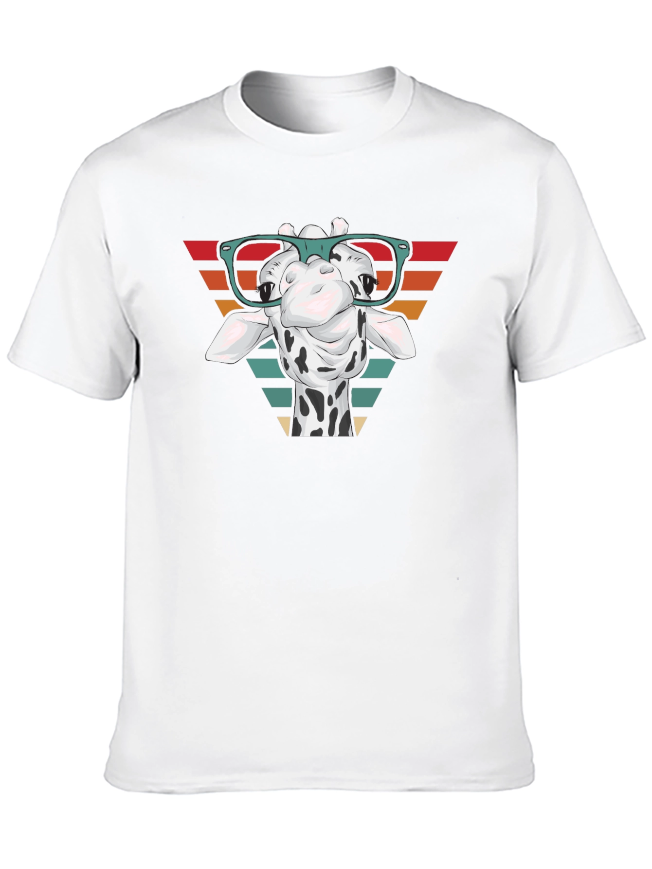 Giraffe Glasses Graphic Tee - Stylish Comfort