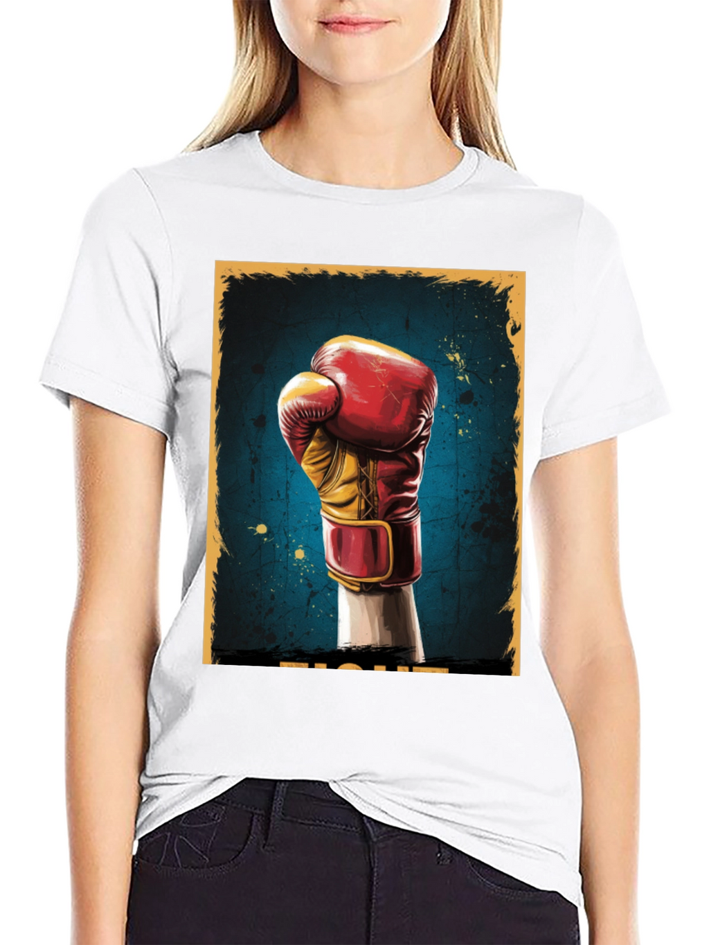 Fight Graphic Tee - Boxing Glove Print