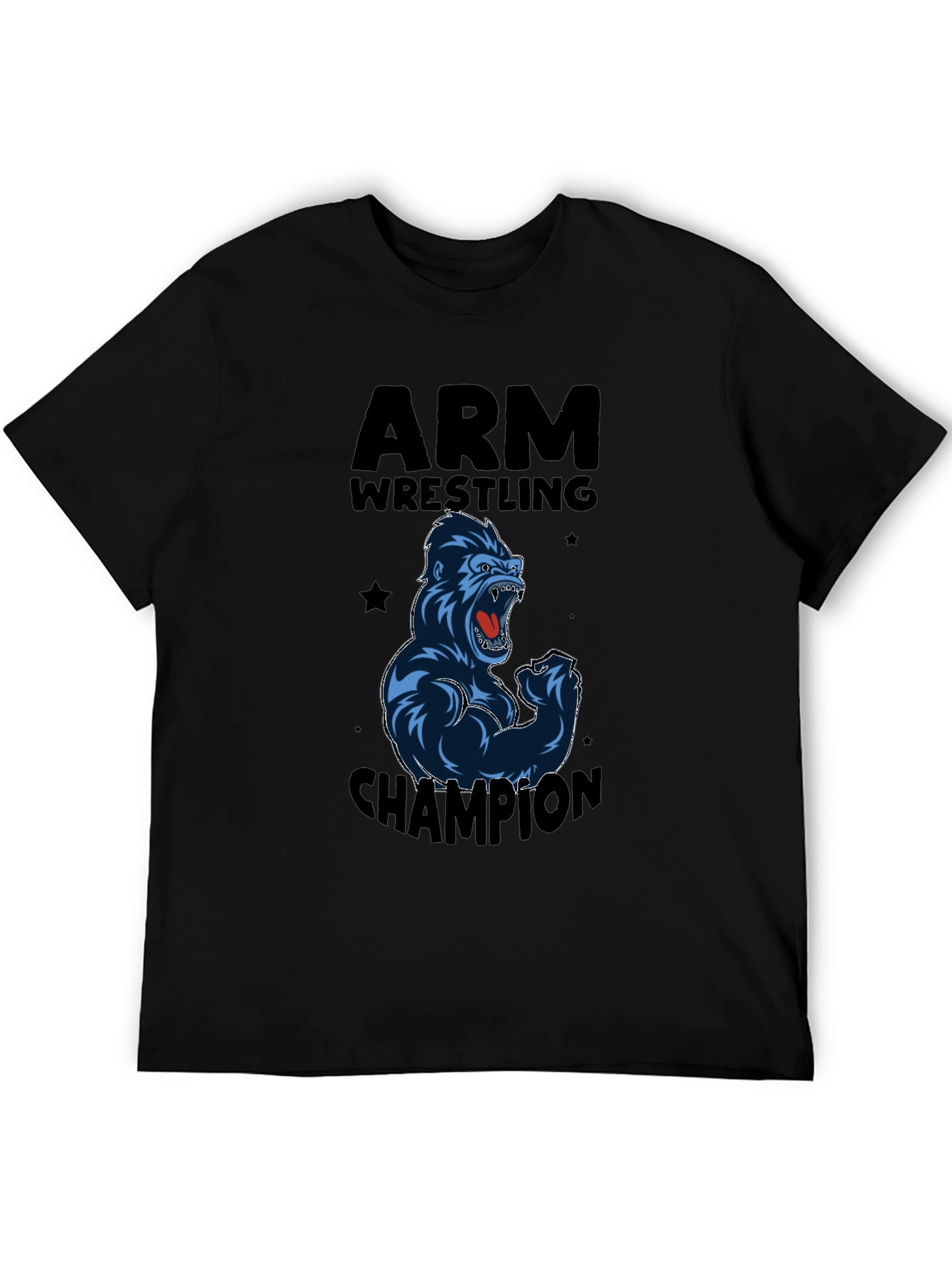 Arm Wrestling Champion Gorilla Graphic T-Shirt