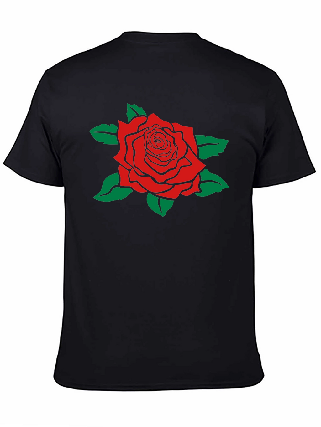 Rose Graphic T-Shirt - Black