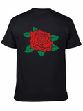 Rose Graphic T-Shirt - Black