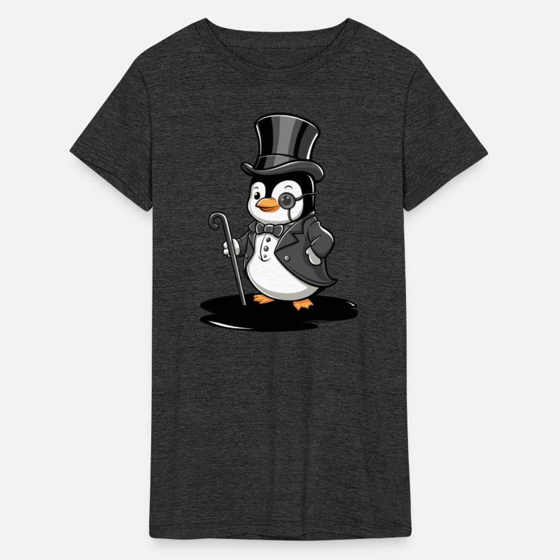 Classy Penguin With Top Hat And Monocle