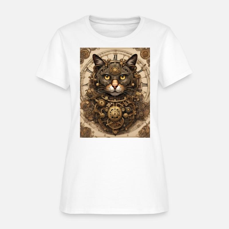 clock steampunk cat