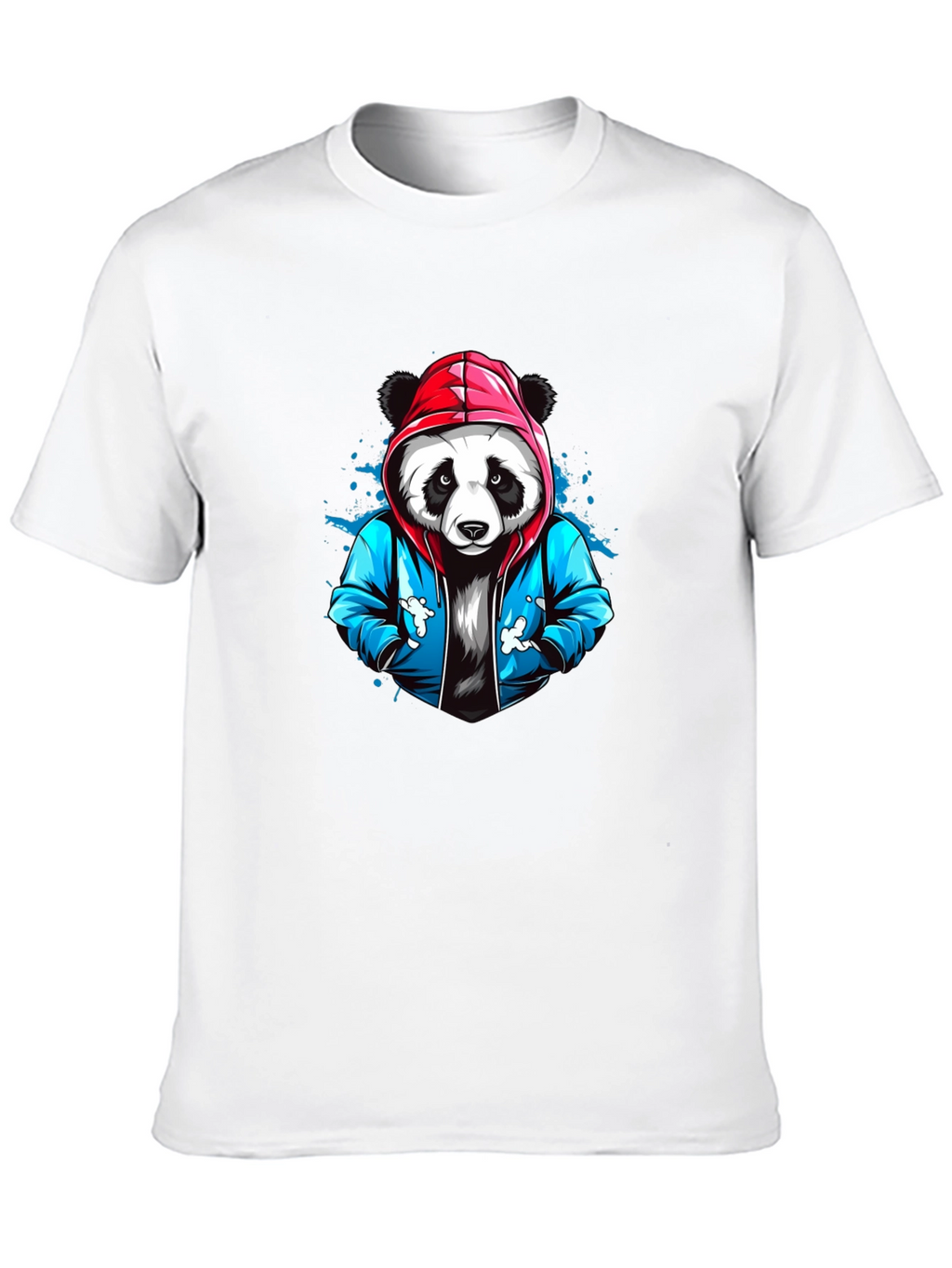 Cool Panda Graphic Tee - Black Cotton T-Shirt