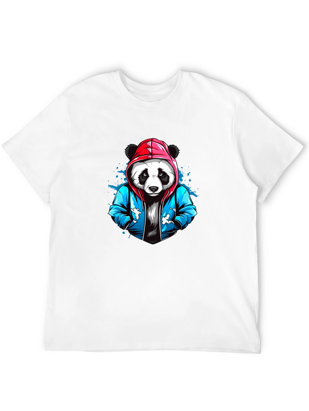 Cool Panda Graphic Tee - Black Cotton T-Shirt