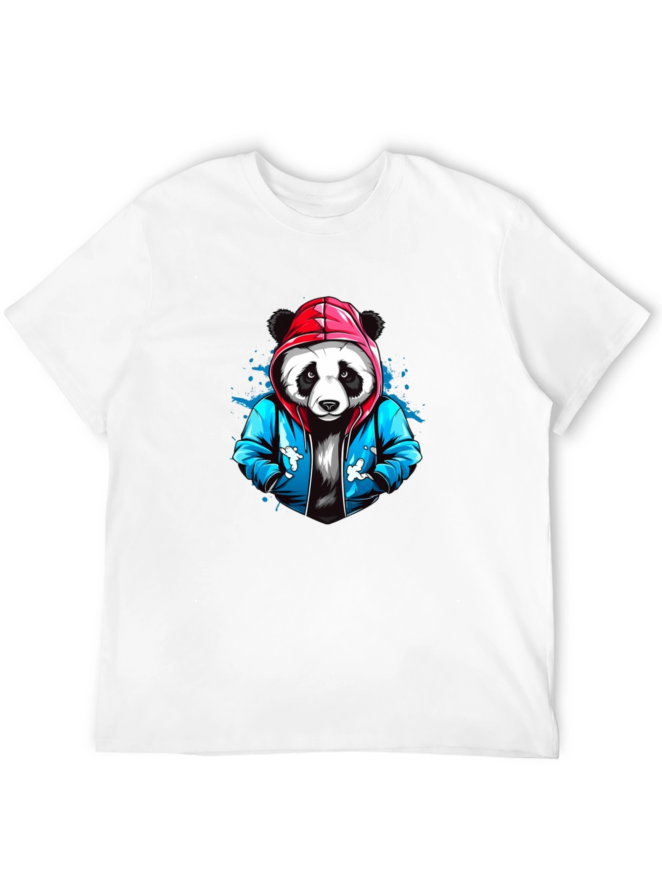 Cool Panda Graphic Tee - Black Cotton T-Shirt