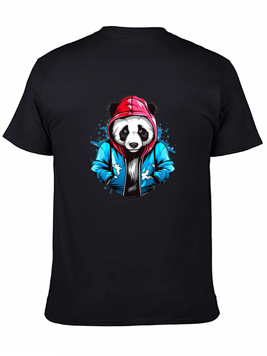 Cool Panda Graphic Tee - Black Cotton T-Shirt