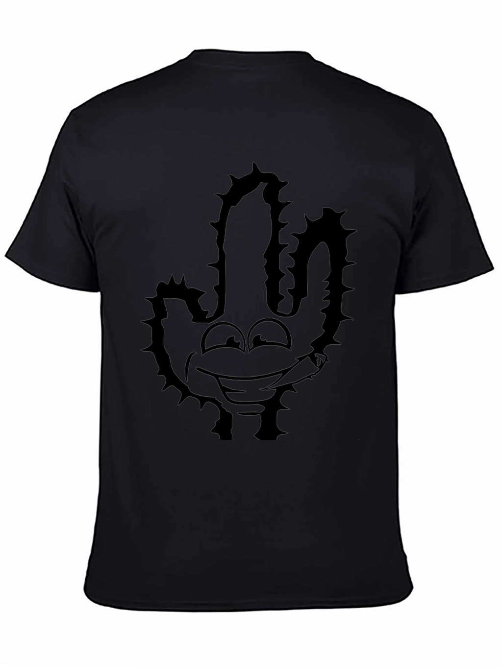Cool Cactus Graphic Black Tee