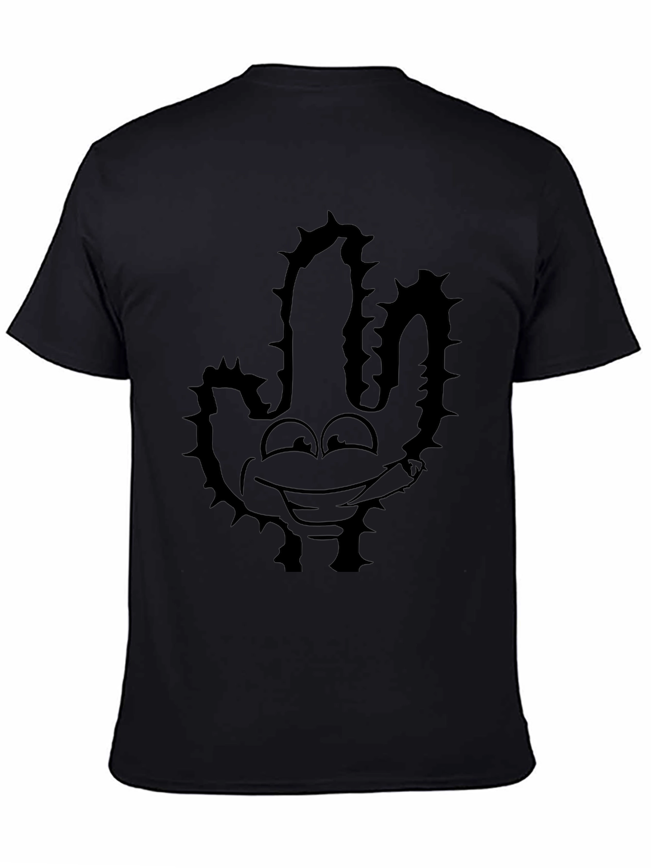 Cool Cactus Graphic Black Tee