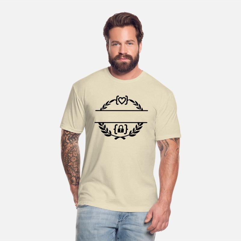 Code with heart and code with lock in laurel wreat