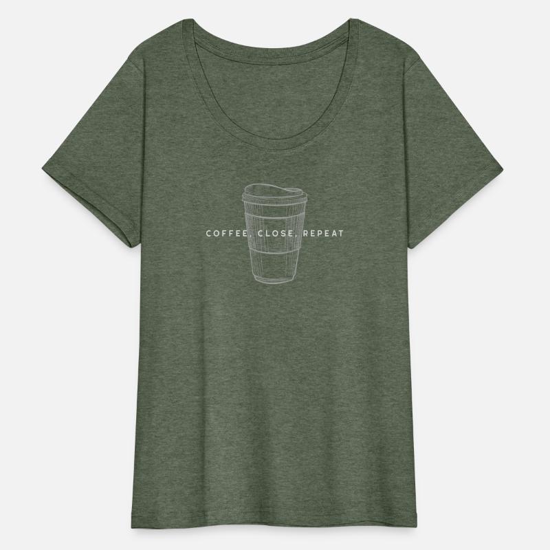 Coffee, Close, Repeat Sales Person T-Shirt