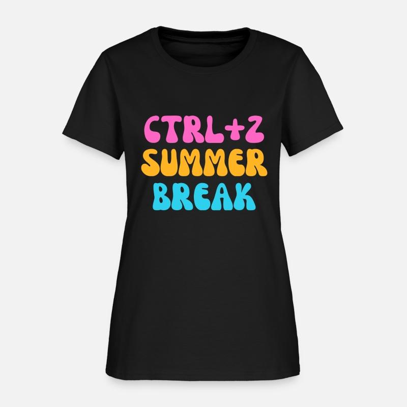 Colorful ctrl+z summer break - back to school