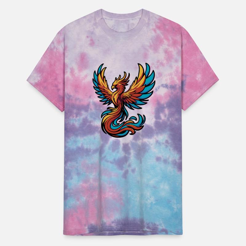 Colorful phoenix with wings gracefully flying - 2