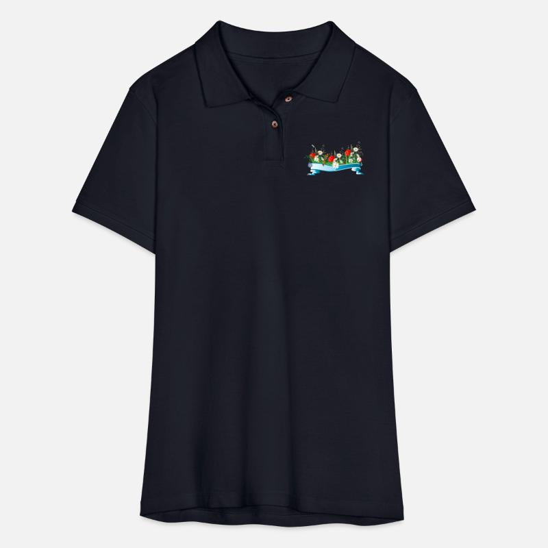 colorful spring meadow with flowers and insects