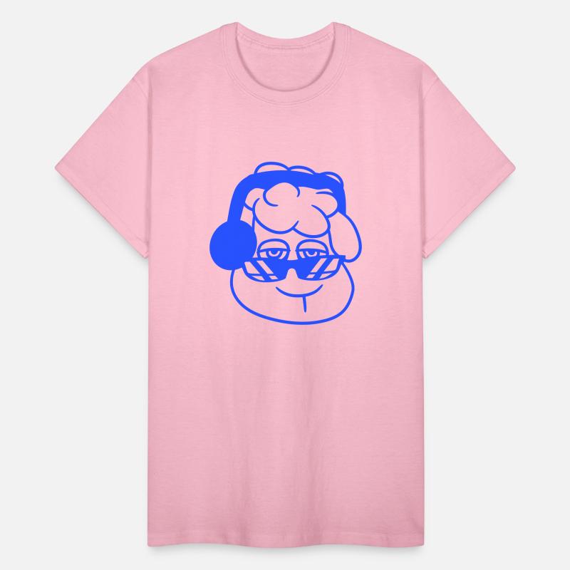 Cool Tired DJ Sheep Face Head Music Club Party Fun