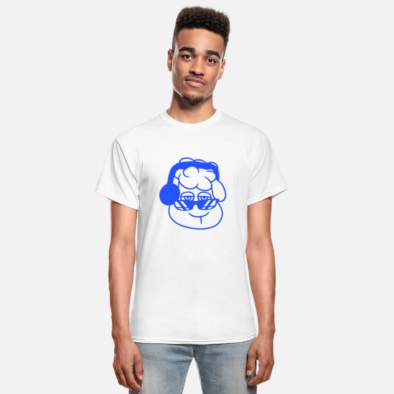 Cool Tired DJ Sheep Face Head Music Club Party Fun