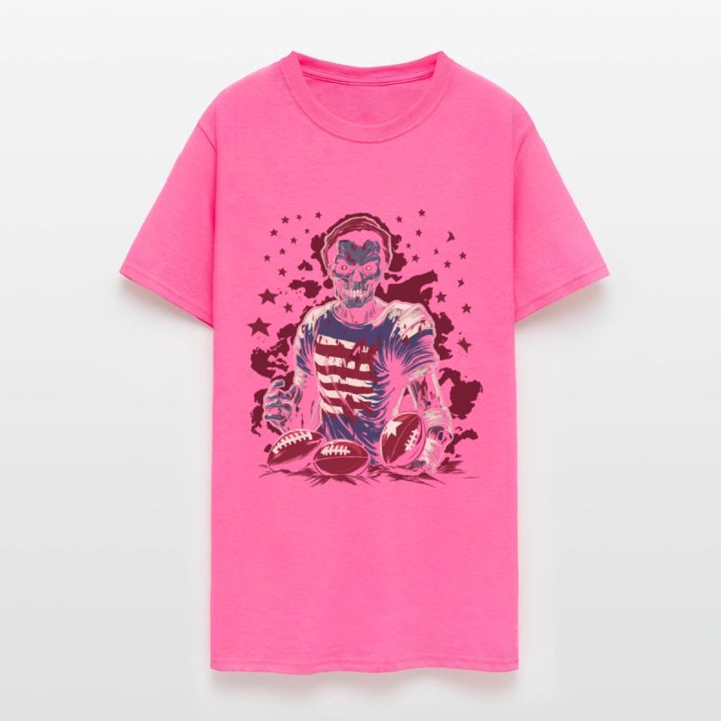 Creepy Touchdown Football Player Artwork Halloween