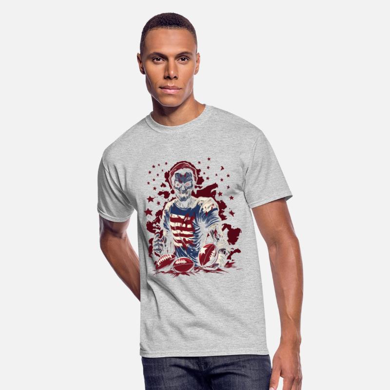 Creepy Touchdown Football Player Artwork Halloween