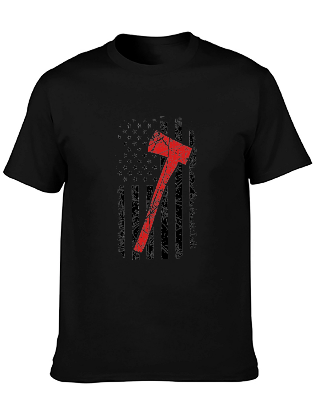 Axe Flag Graphic Tee - Black