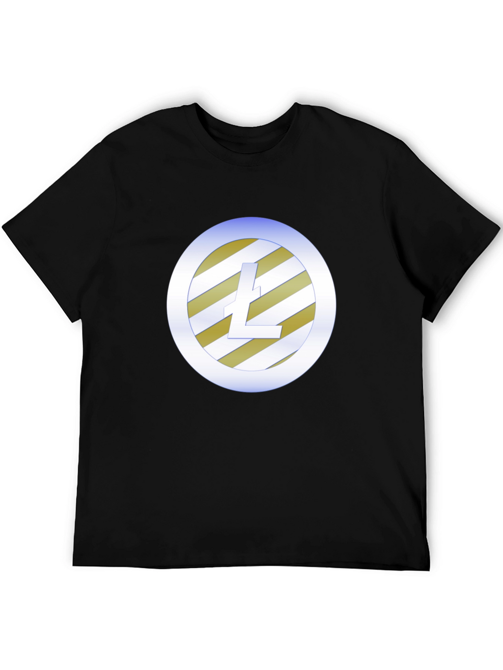 Litecoin Logo Black T-Shirt - Crypto Fan Apparel