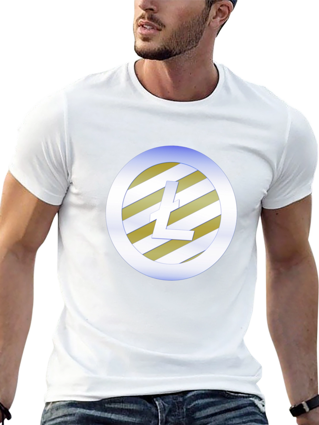 Litecoin Logo Black T-Shirt - Crypto Fan Apparel