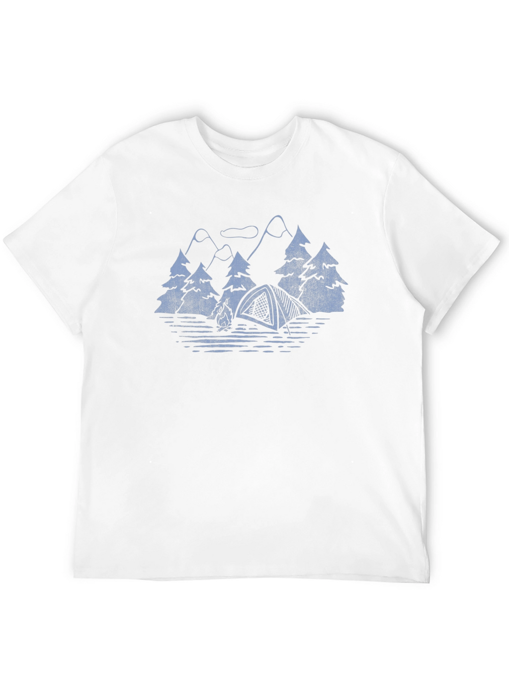 Camping Scene Graphic T-Shirt