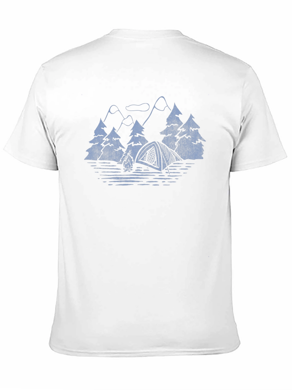 Camping Scene Graphic T-Shirt
