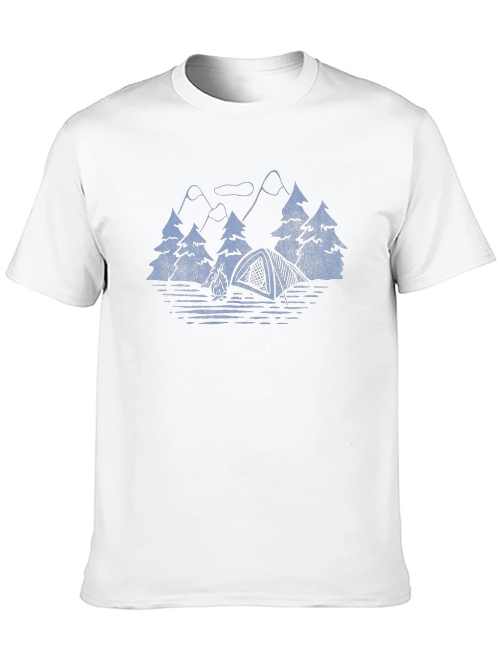 Camping Scene Graphic T-Shirt