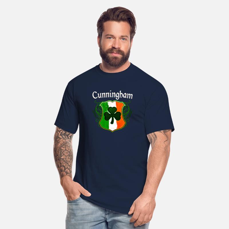 Cunningham Irish Surname Ireland Flag Shield