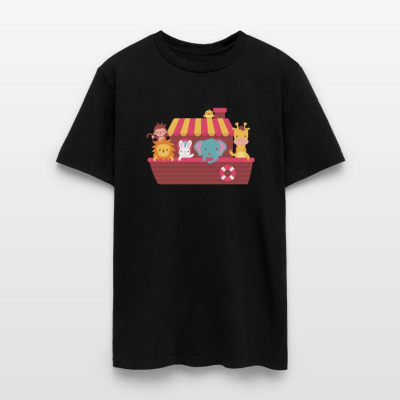 Cute Animals Noah Ark Boat