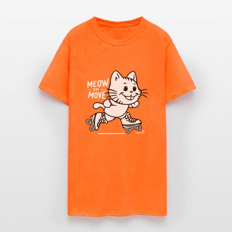 Cute Cat Rollerblading Summer Gift