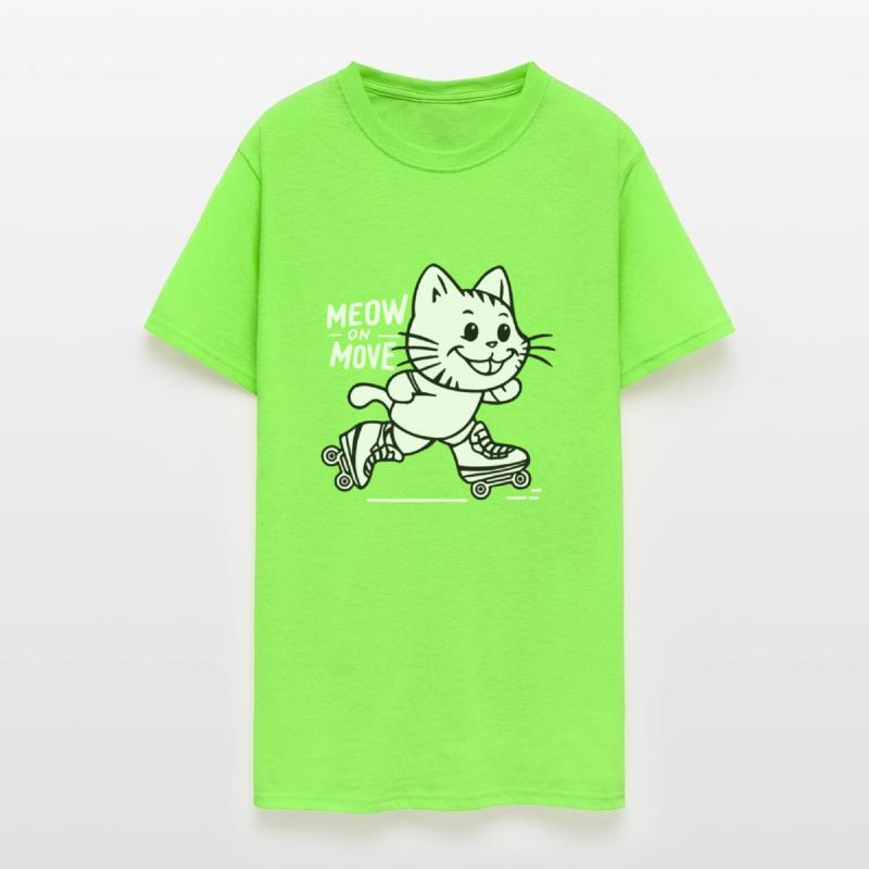 Cute Cat Rollerblading Summer Gift